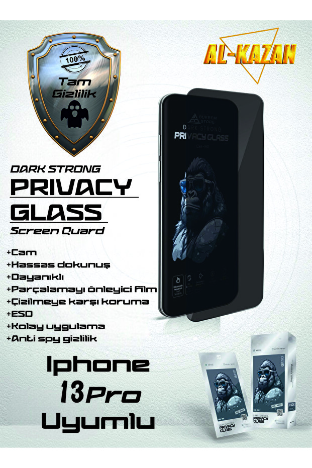 واقي شاشة Ghost لهاتف iPhone 13 Pro – شفاف رفيع، متوافق مع الحماية من الخدوش والصدمات - 1