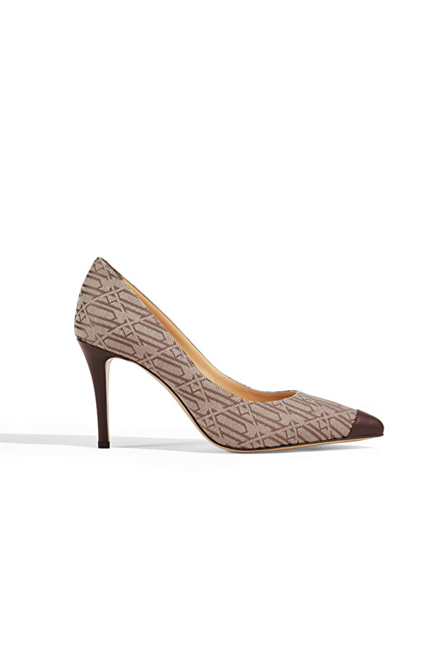 Monogram topuklu ayakkabı - 1