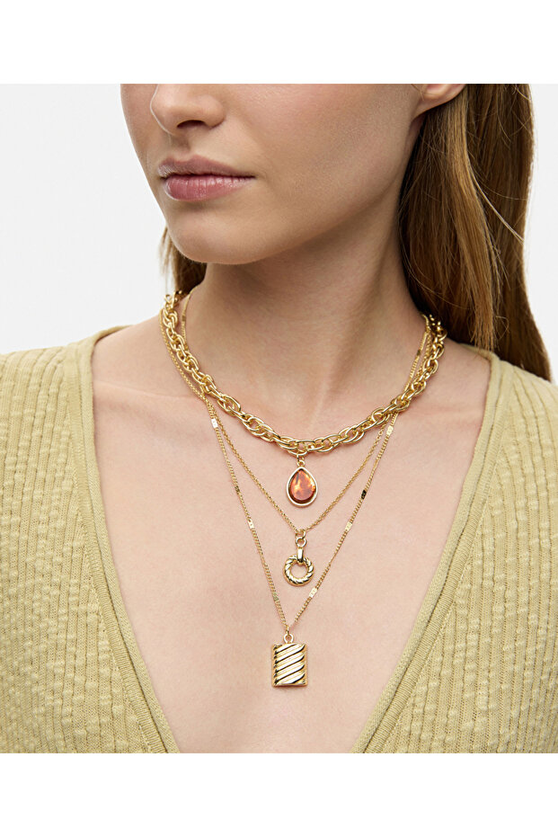 Karma uçlu kolye seti - 2