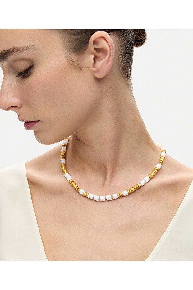 Kontrast renkli kolye - 2