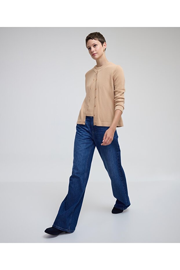 Düğmeli basic hırka - 7