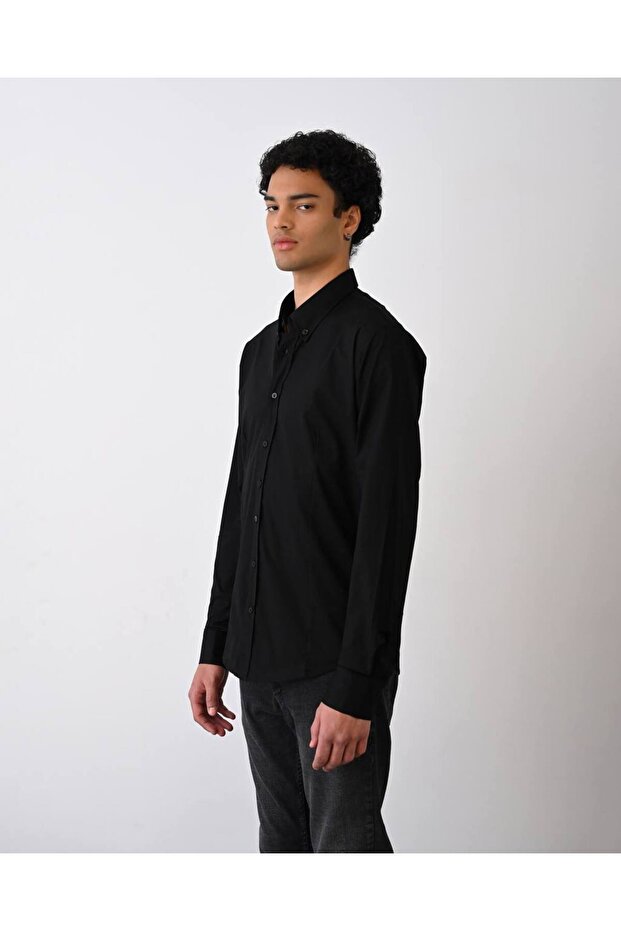 Düz Renk Gömlek - 4