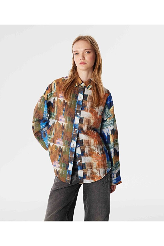 Desen baskılı gömlek - 1