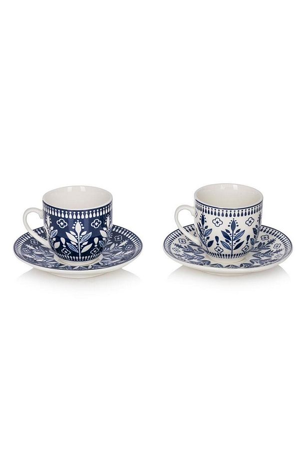 LCW HOME Çiçek Baskılı 6 Kişilik Porselen Kahve Fincan Takımı 90 Ml - 5