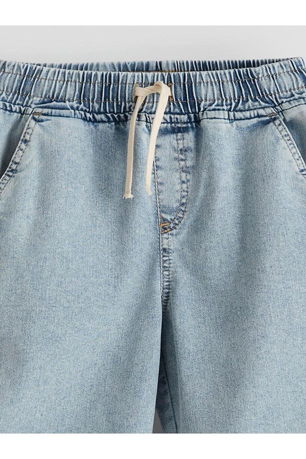 LCW Kids Beli Lastikli Erkek Çocuk Jean Şort - 3