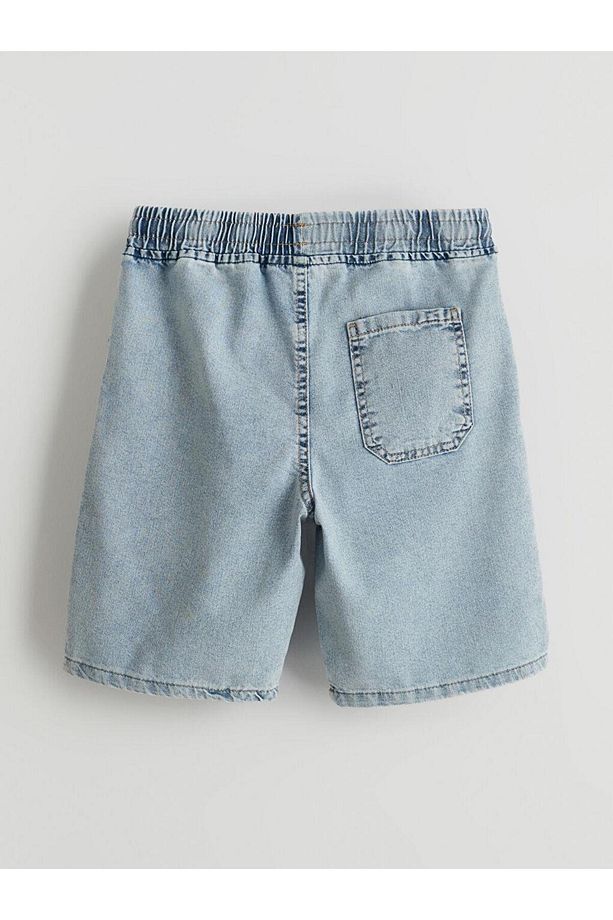 LCW Kids Beli Lastikli Erkek Çocuk Jean Şort - 2