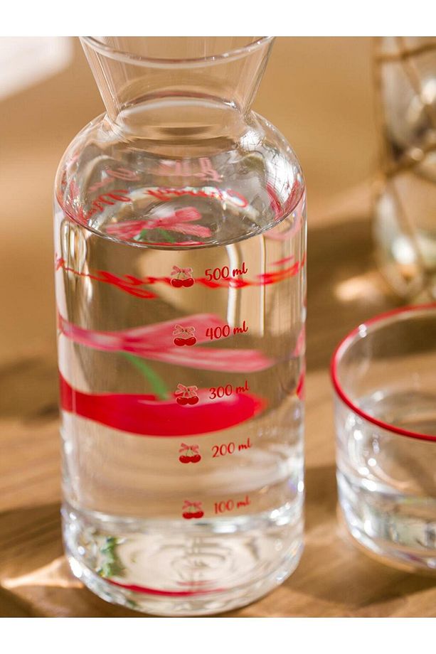 LCW HOME  Baskılı Cam Su Şişesi 700 Ml - 5
