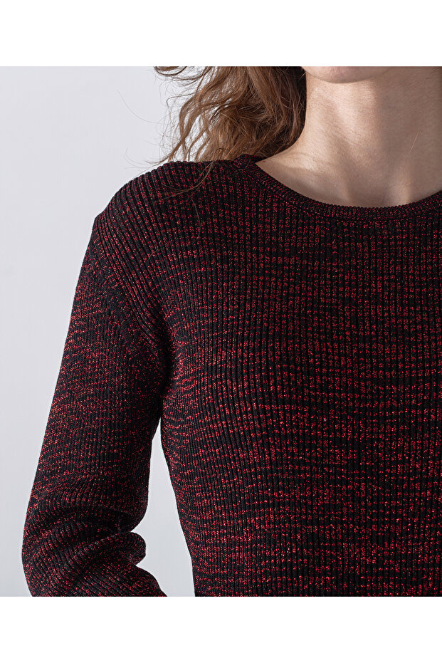 Simli Triko Elbise - 5