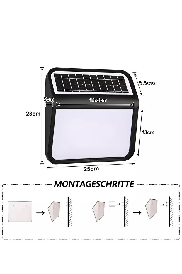 Solar ev kapı numarası siyah renk - 2