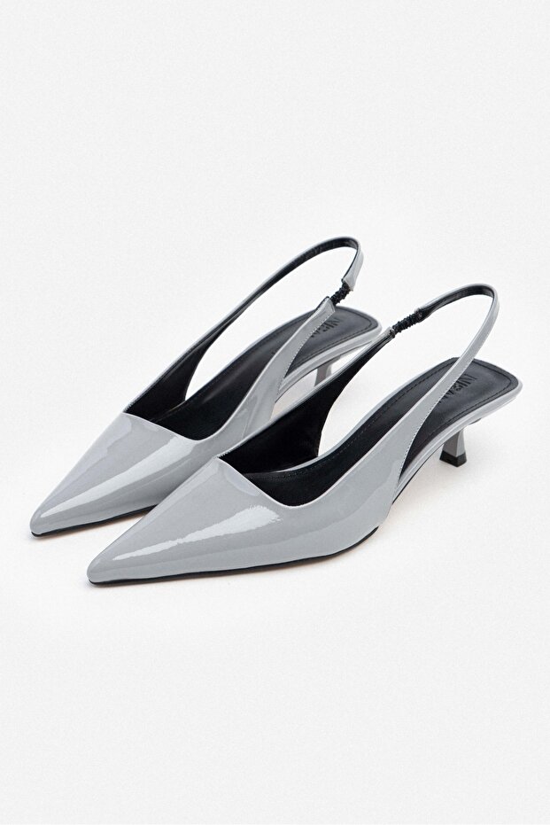 Rodney Grey Lakierowane skórzane gumowe buty damskie na wysokim obcasie - 4