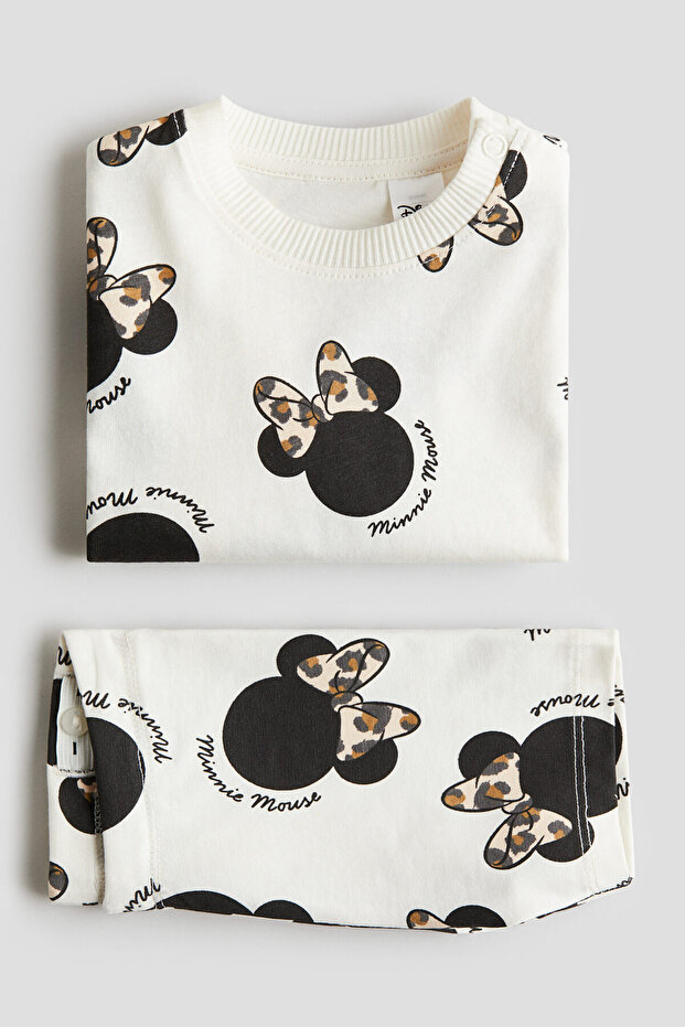 2 Parçalı Baskılı ve Pamuklu Set - 2