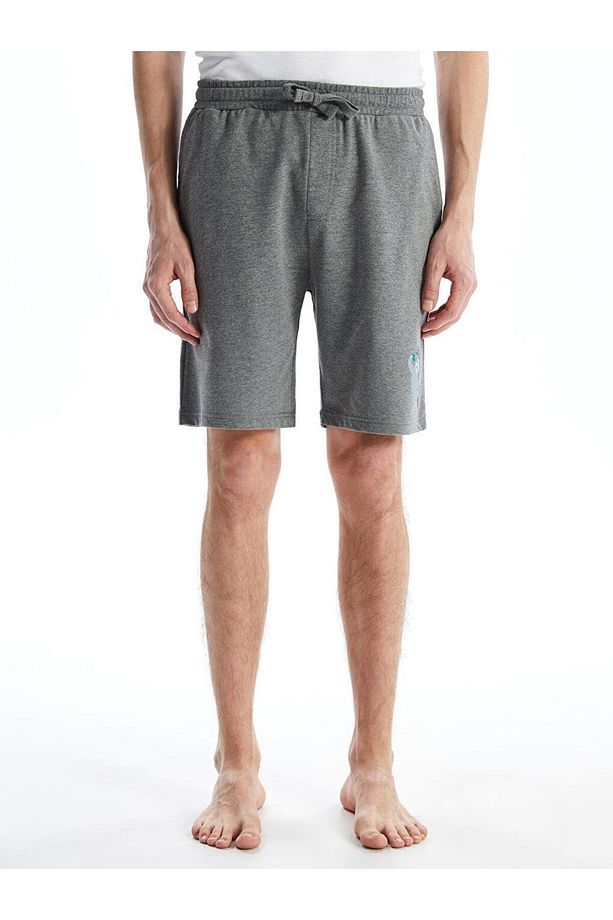 Standart Kalıp Erkek Pijama Alt Şort - 2