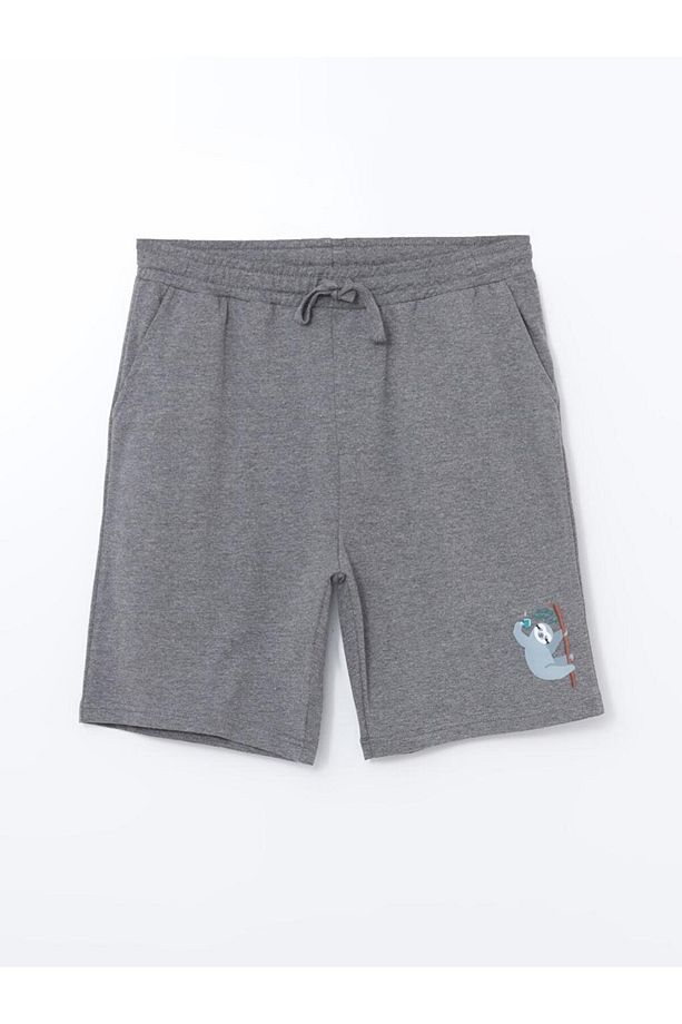 Standart Kalıp Erkek Pijama Alt Şort - 5