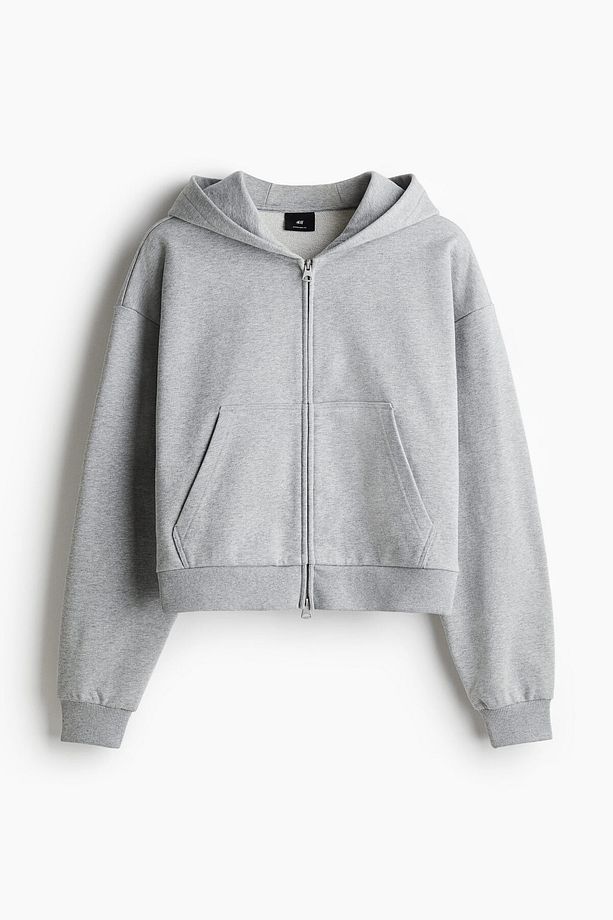 Kapüşonlu ve Fermuarlı Üst Oversized Fit - 4