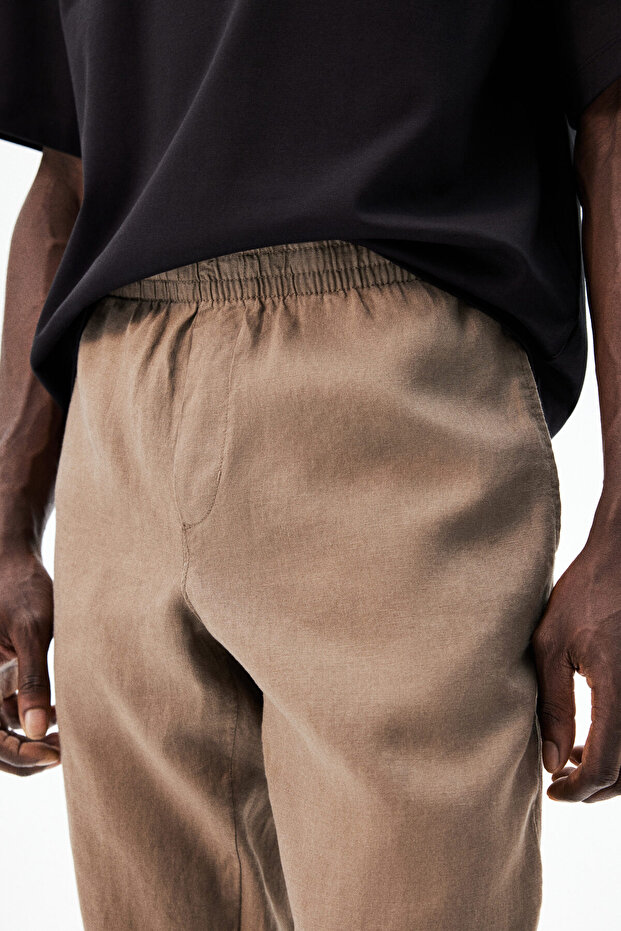 Keten Pantolon Regular Fit - 2