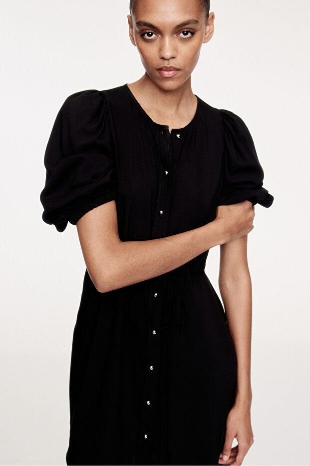 Kabarık Kollu Elbise - 1