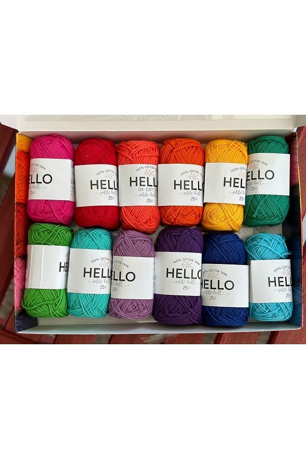 Hello 12'li Ip Seti 50 gram - Canlı Renkler - Vibrant - 1