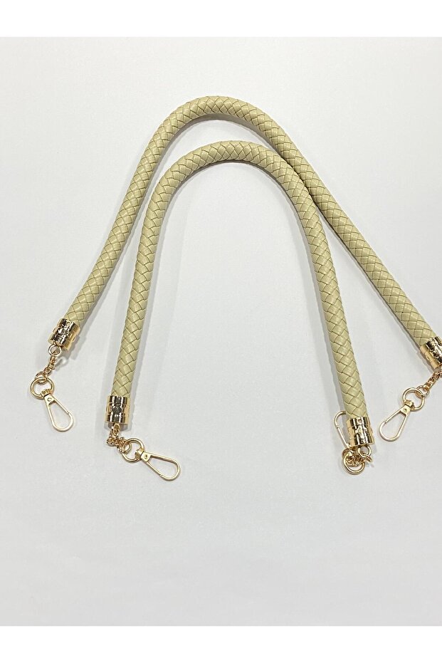 Çanta sapı / örme hortum modeli / 50 cm BejGold - 1
