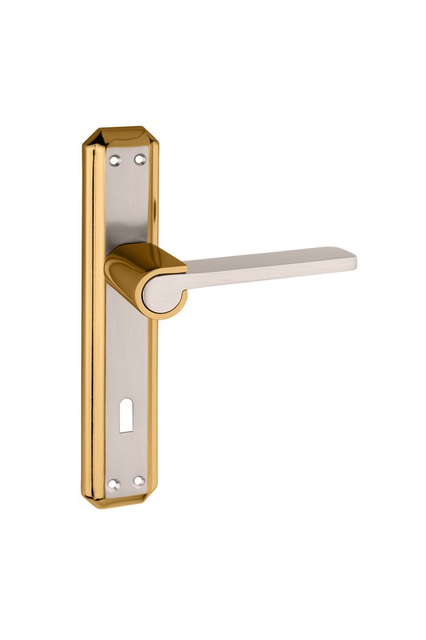 Luxury Elegance Aluminum Mystery Mirror Door Handle (Door Knob)Gold - Satin