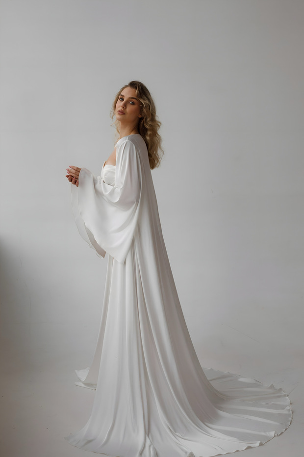 Rochie Elysian din satin mătăsos - 1
