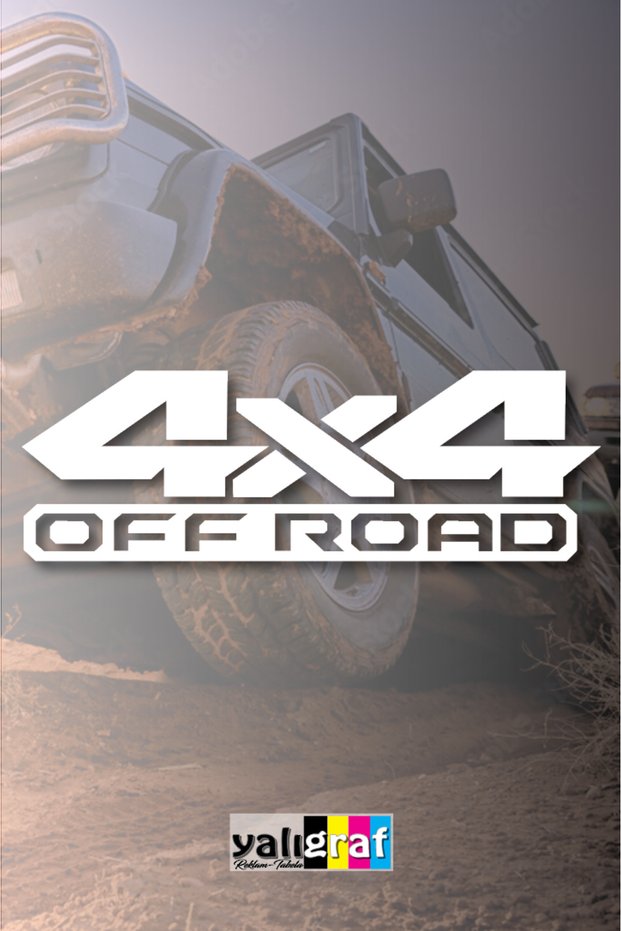 4X4 Off Road Jeep Car Atv Sticker Sticking Model2 20X6.5Cm