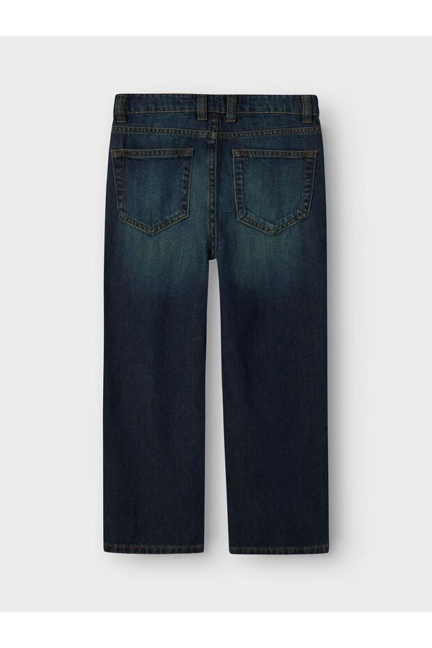 Jeans Vintage Dark Blue Denim Erkek - 3