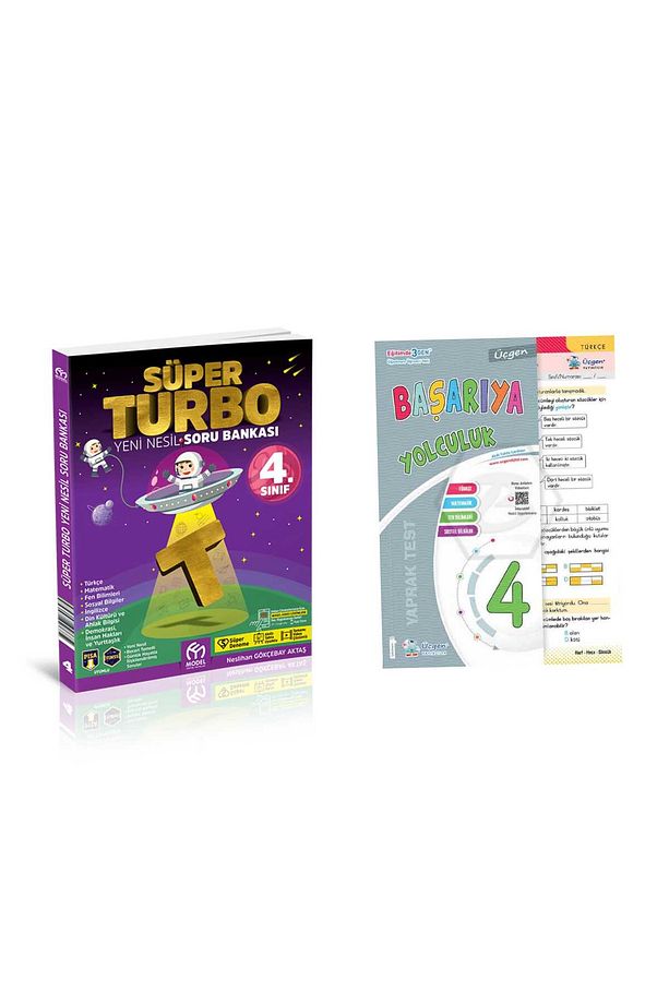 MODEL 4.SINIF SÜPER TURBO TÜM DERSLER SORU BANKASI + ÜÇGEN YAYINLARI 4.SINIF TÜM DERSLER YAPRAK TEST - 1