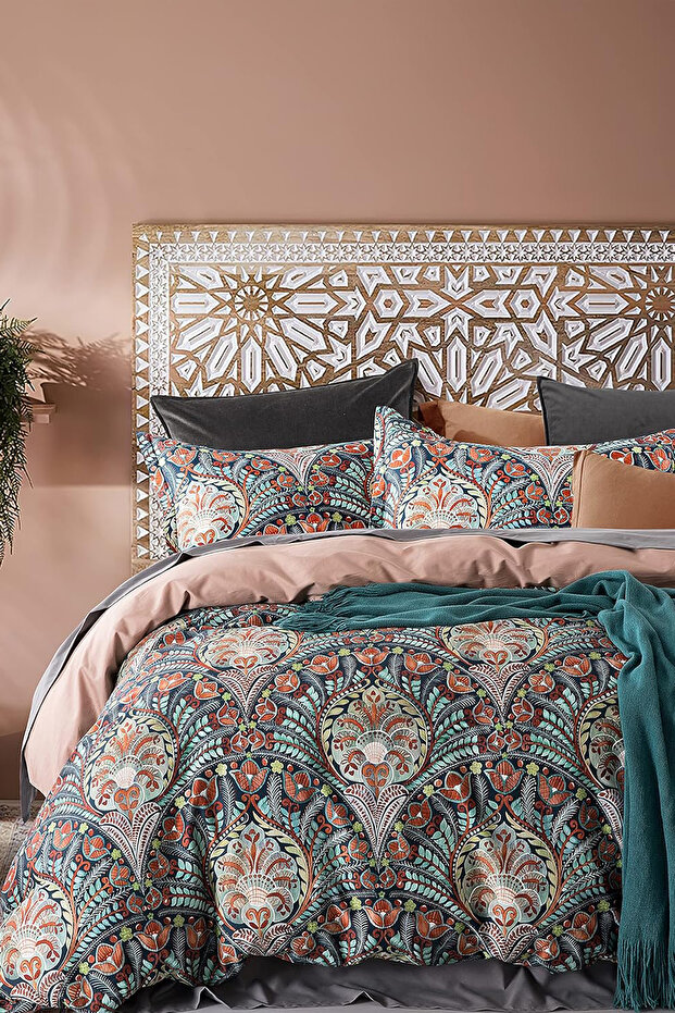 Bed Linen Set with Fitted Sheets, Single Bohemian - 2