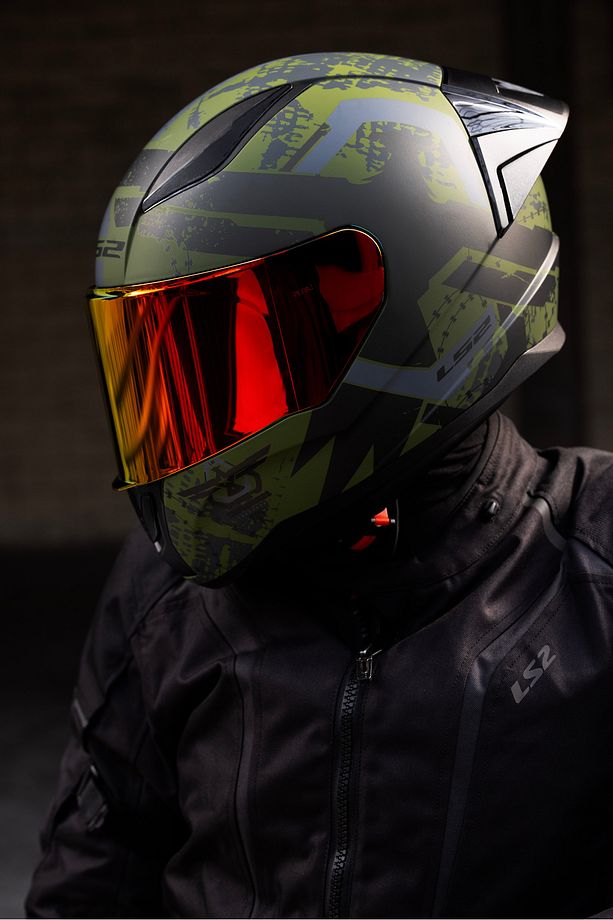 RAPID 2 RACE THUNDER BIRDS MAT YEŞİL-SİYAH-GRİ KASK - 1