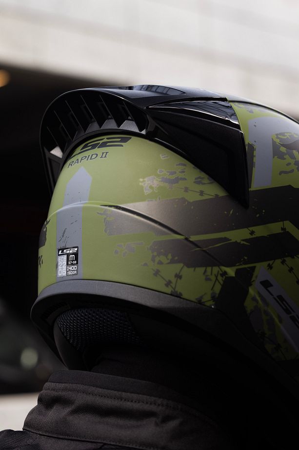 RAPID 2 RACE THUNDER BIRDS MAT YEŞİL-SİYAH-GRİ KASK - 8