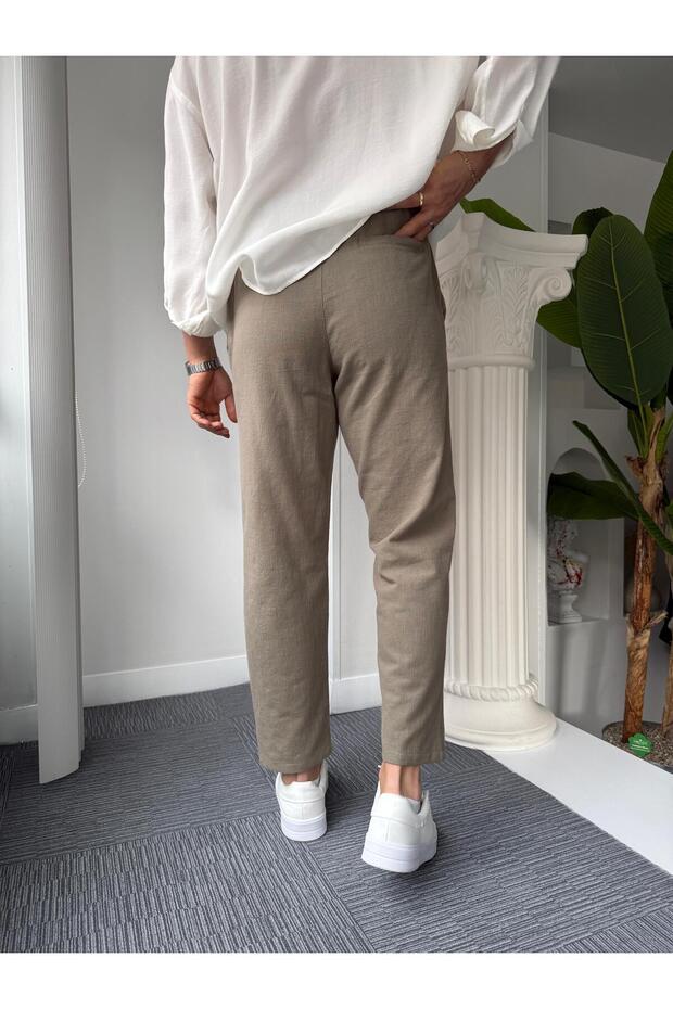 Giesto BF Kalıp Linen Pantolon - 3