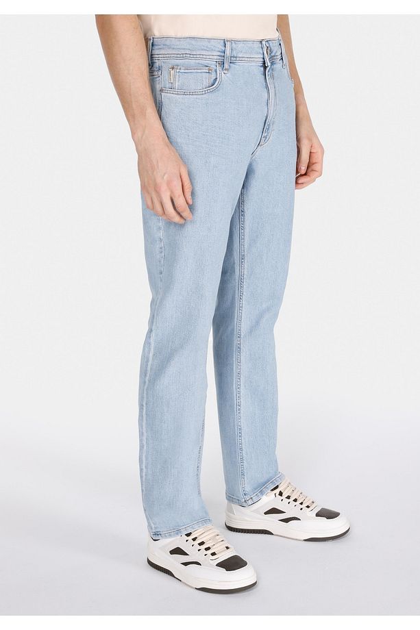 045 Davıd Regular Fit Erkek Mavi Jean Pantolon - 4