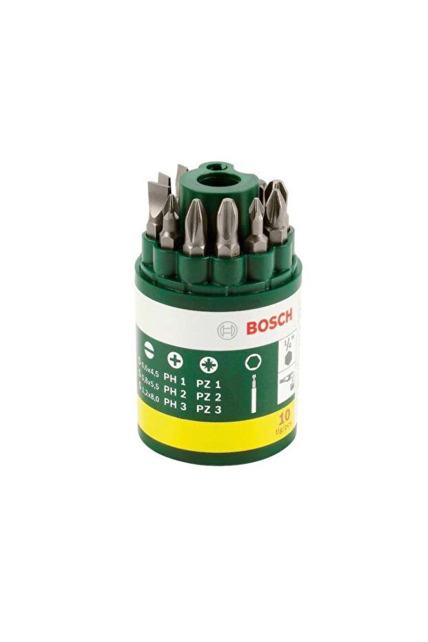 10 Parça Vidalama Ucu Seti (PH+PZ+S) - 2