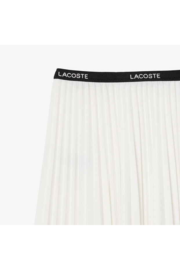 Kadın Pileli Beyaz Etek - 6