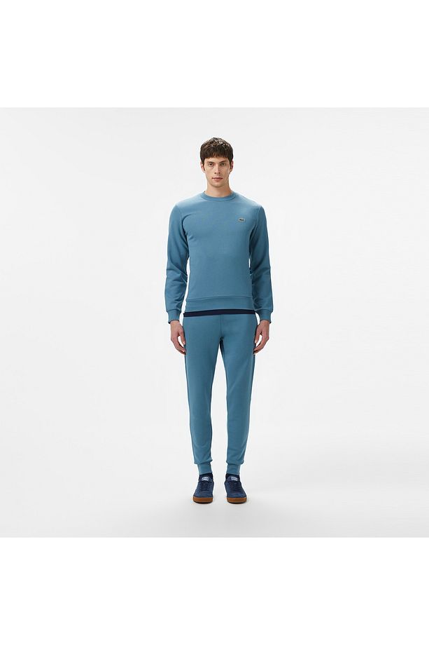 Erkek Slim Fit Organik Pamuk Mavi Eşofman Altı - 1