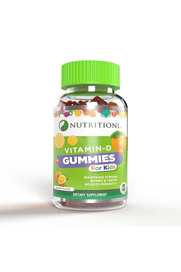 Vitamin D Kids Gummies | To Maintains Strong Bones & Teeth | Orange Flavor | 60 Gummies