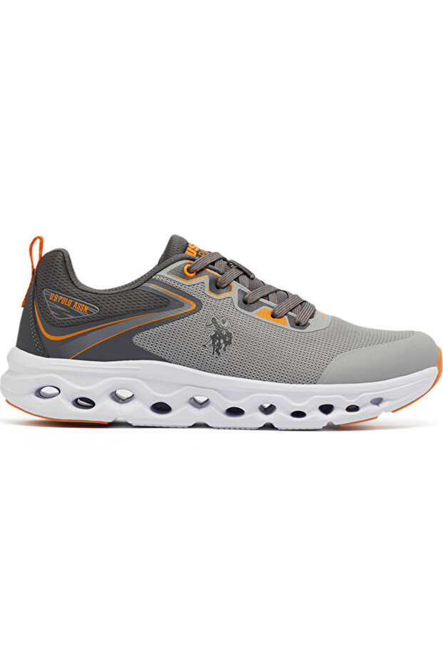 Men's Grey Low-Top Sneakers - Lightweight Lace-Up Design, Comfortable for Everyday Outfits
