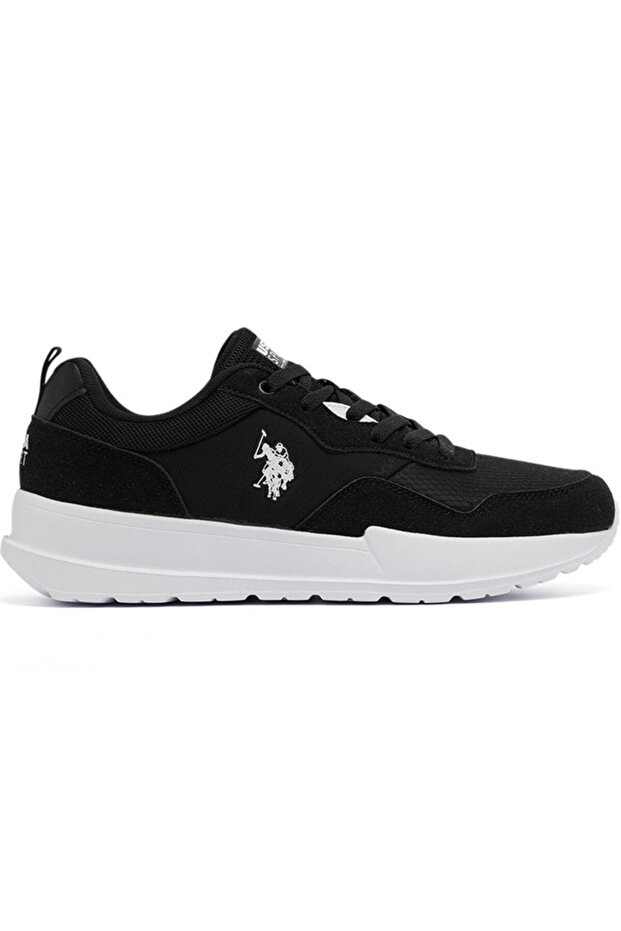Men's Black Low-Top Sneakers - Lightweight Lace-Up Design, Comfortable for Everyday Outfits