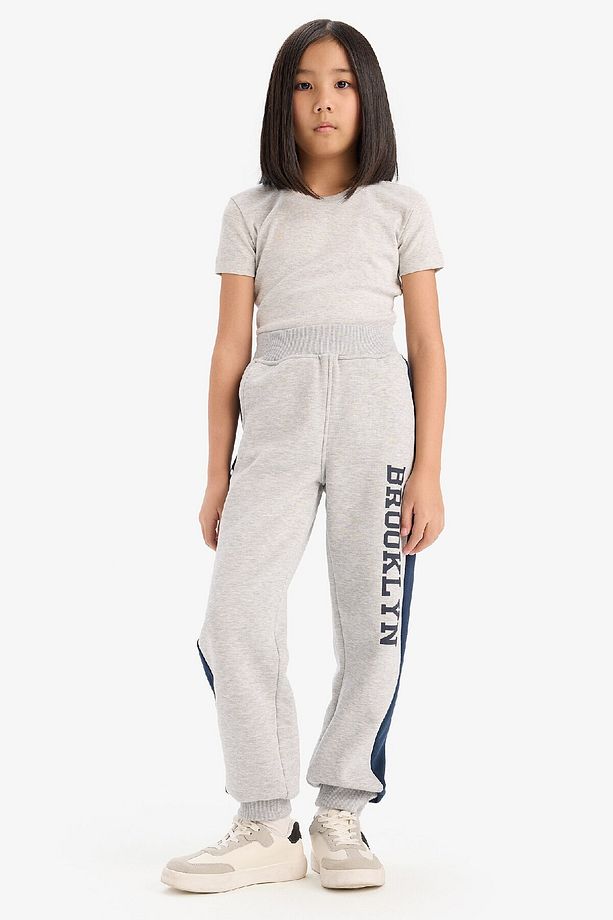 Kız Çocuk Baskılı Kalın Jogger Eşofman Altı D7010A824WN - 2