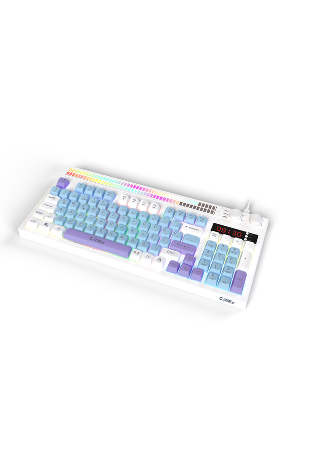 Spectrum K1 Çift LCD Ekran - Ses Kontrolcülü - Membran 94 Tuş - Spectrum RGB Gaming Klavye - 4