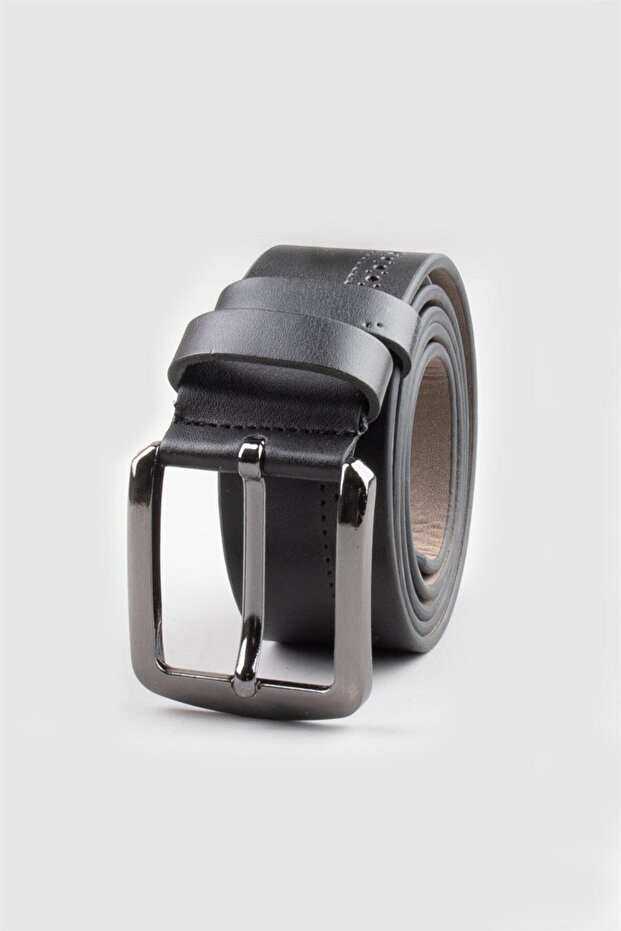 Men's 4 Cm Sports Black Belt