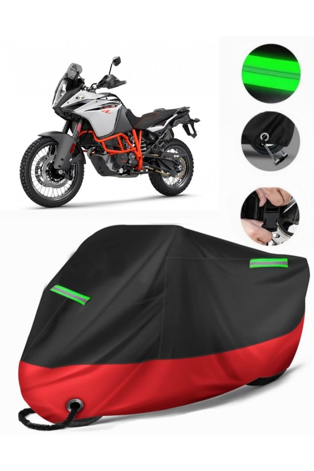 Ktm 1090 Adventure R Compatible Motorcycle Tarpaulin Premium (Lock Compatible) - Black - Mpro9002