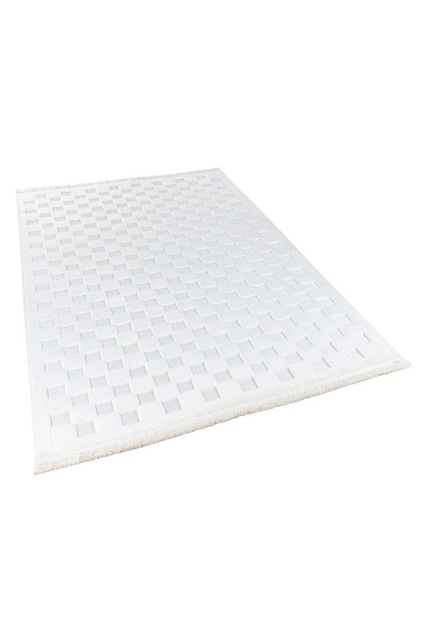 Halı Orion 4211 Krem Yumuşak Dokulu İskandinav Desenli Makine Halısı - 4