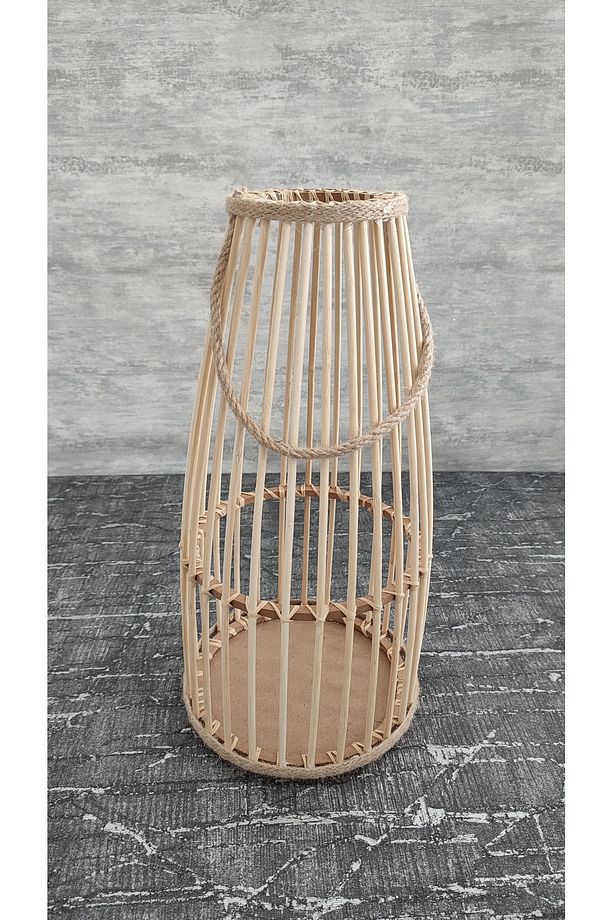 Bambu Çubuklu Güğüm Model Dekoratif Pampars Vazo - 3