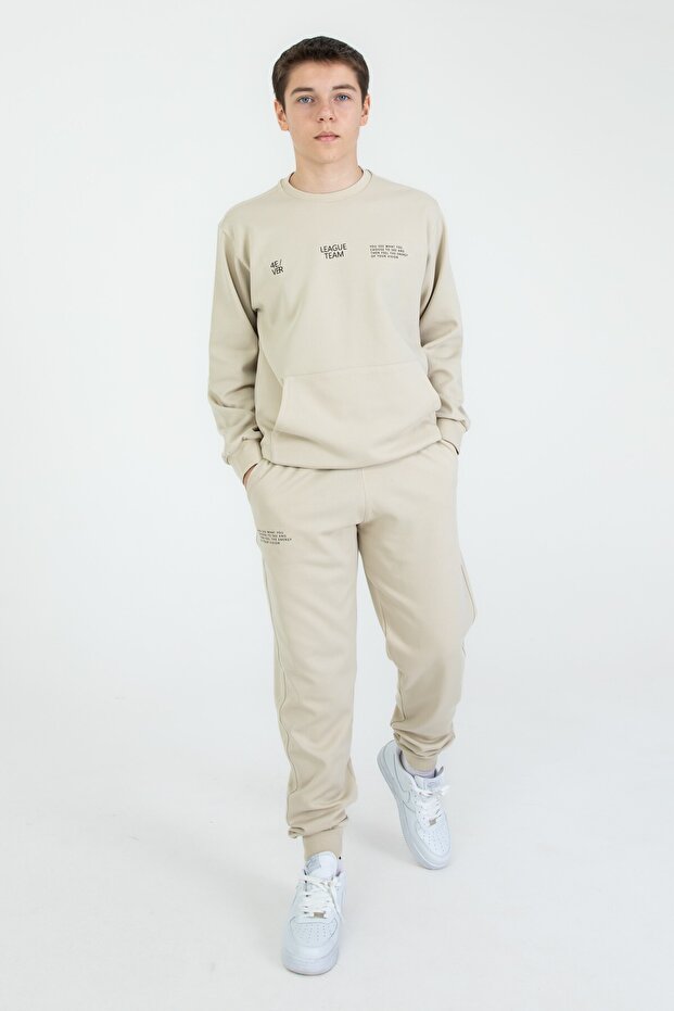 Bisiklet Yaka Basic Alt Üst Eşofman Takım - 3