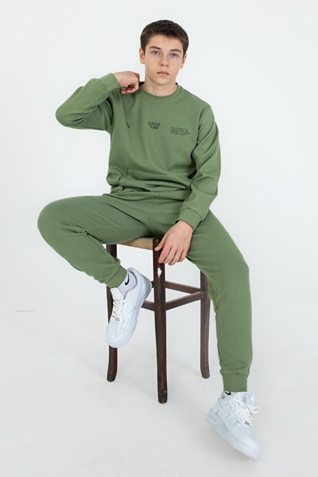 Bisiklet Yaka Basic Alt Üst Eşofman Takım - 4