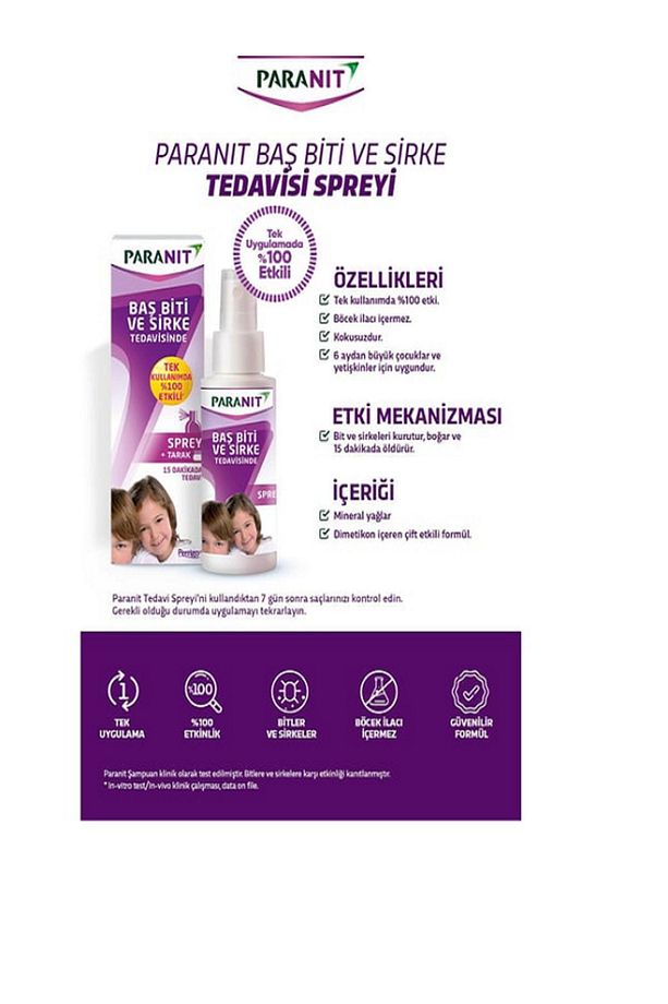 Saç Biti Ve Sirke Tedavi Seti 100 ml Şampuan 100 ml Spr - 3