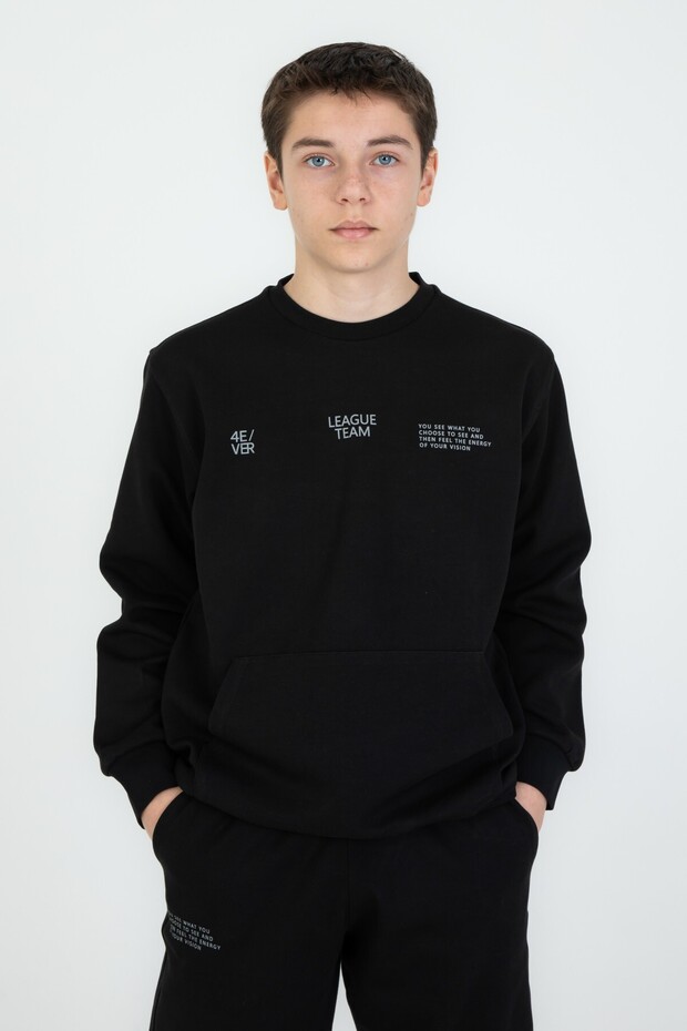 Bisiklet Yaka Basic Alt Üst Eşofman Takım - 4