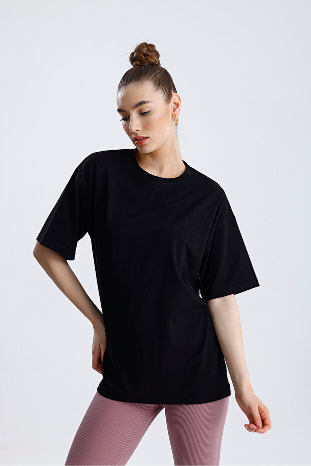 Owersize  Unisex Pamuklu Tshirt - 8