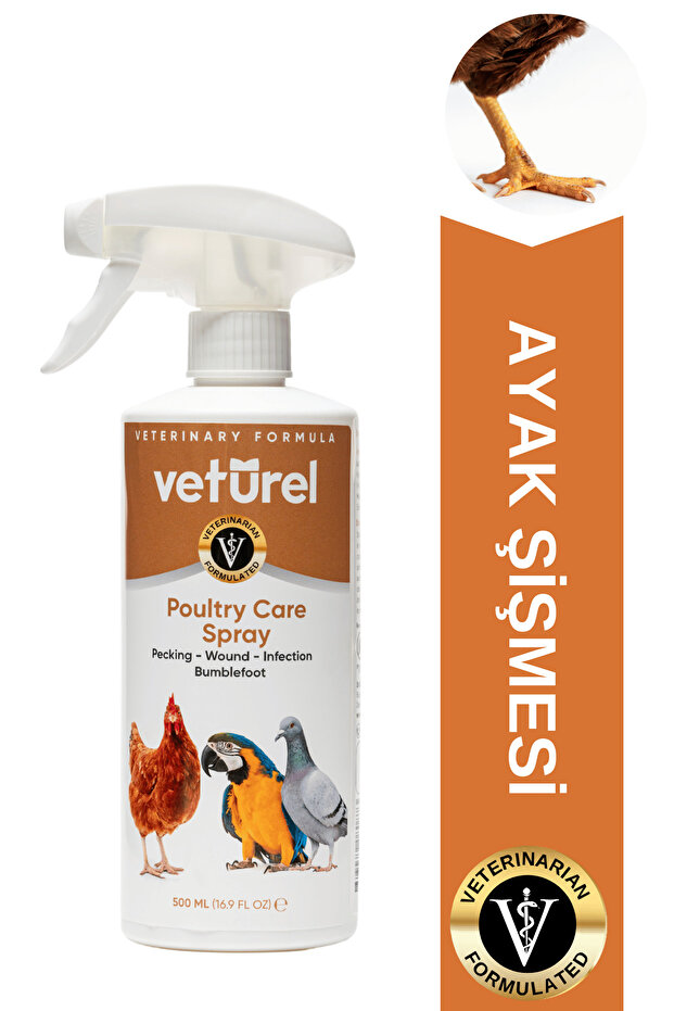 Güvercin Muhabbet Kuşu Papağan Göz Gaga Yara Bakım Spreyi - Kanatlı Hayvan Önleyici 500ml - 1